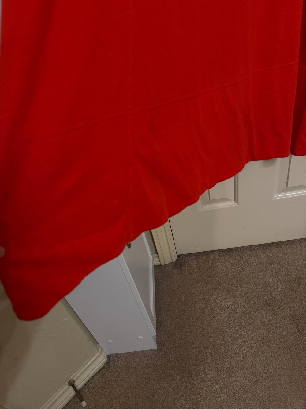 ME+EM Cotton Slub Jersey Midi Swing Dress Tulip Red 8 - Picture 11 of 16